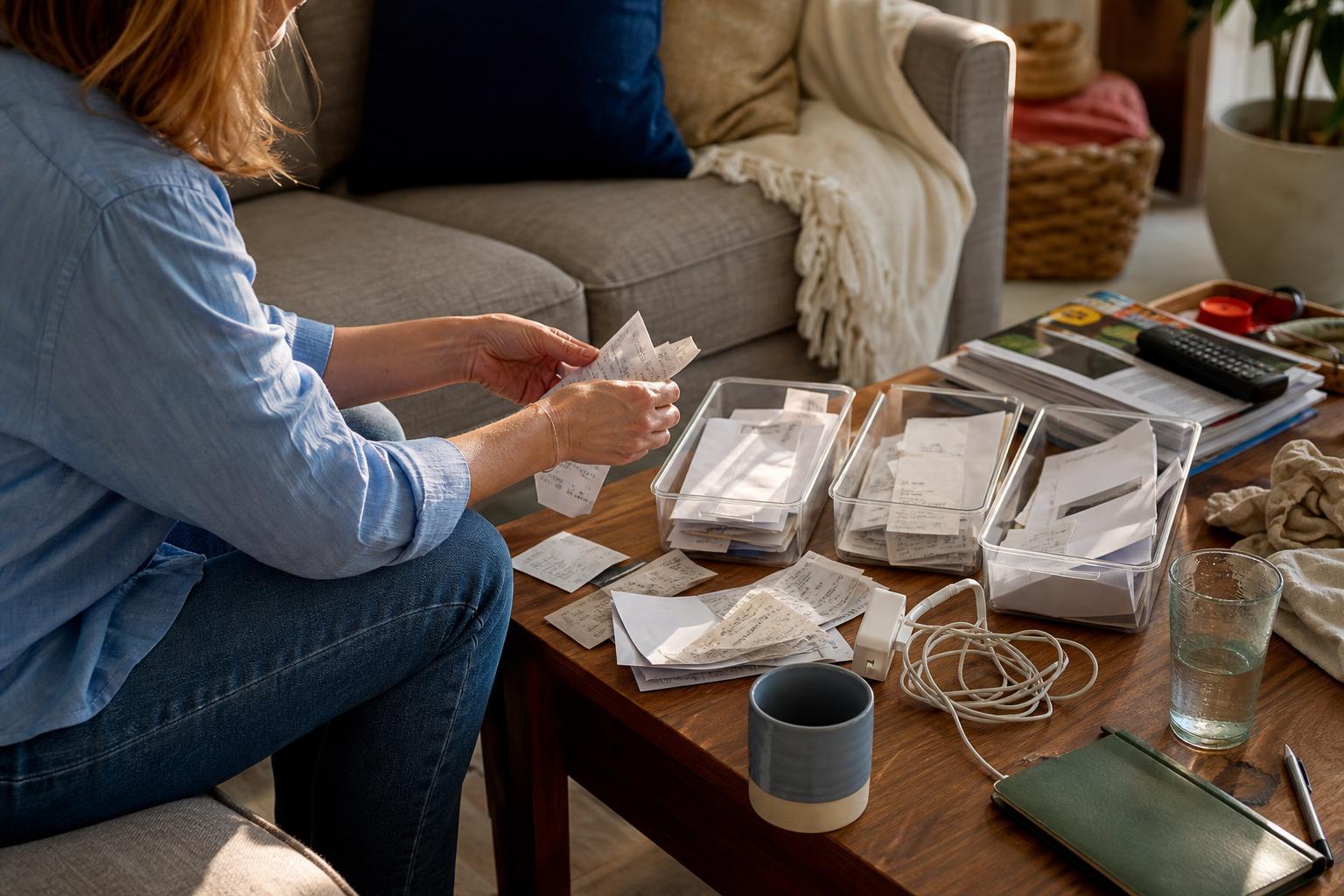 A Five-Minute Reset for a Messy Coffee Table