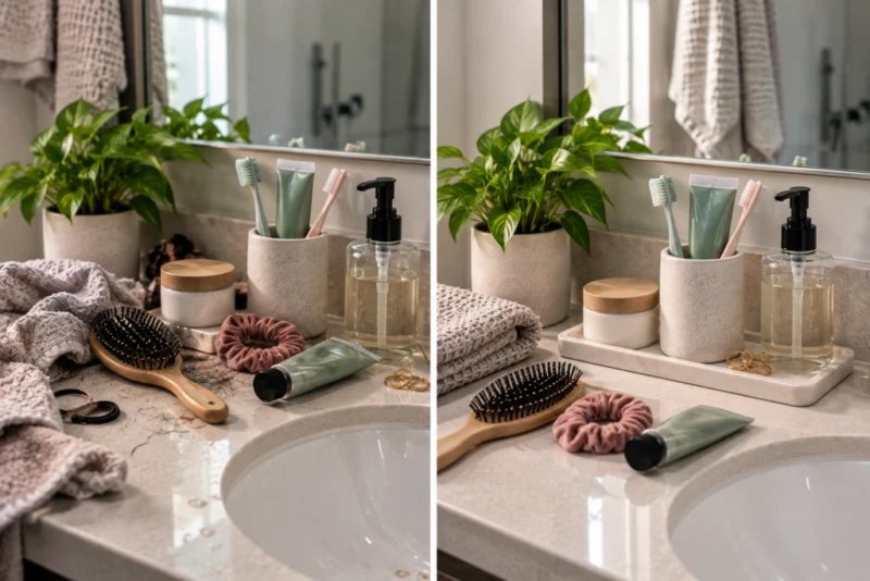 A Five-Minute Reset for the Bathroom Counter