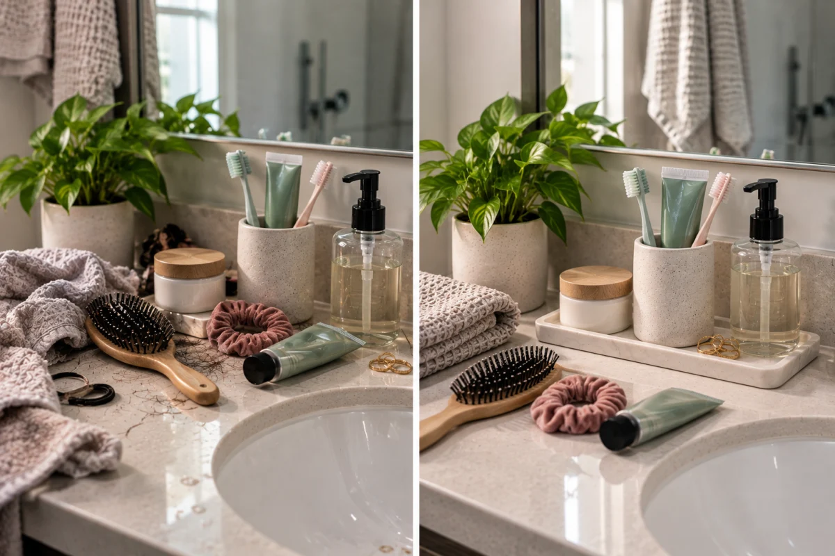 A Five-Minute Reset for the Bathroom Counter
