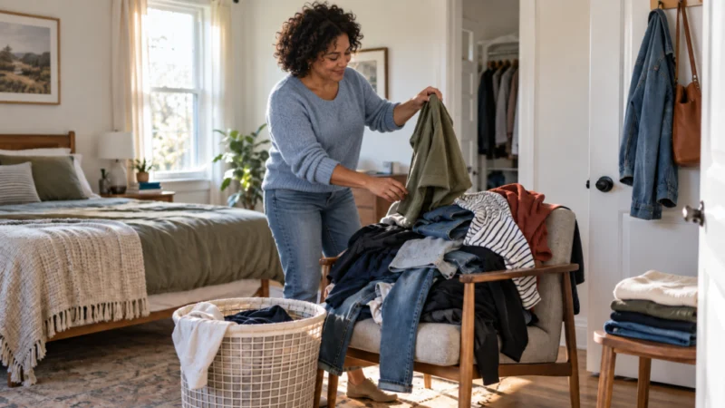 How to Clear the Bedroom Clothes Chair in Five Minutes