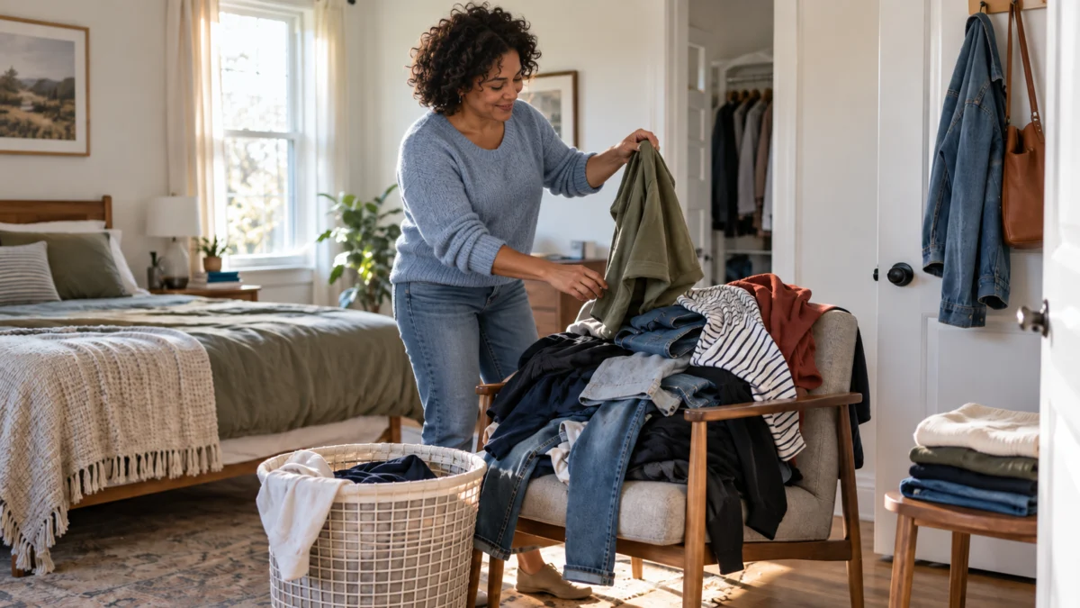 How to Clear the Bedroom Clothes Chair in Five Minutes