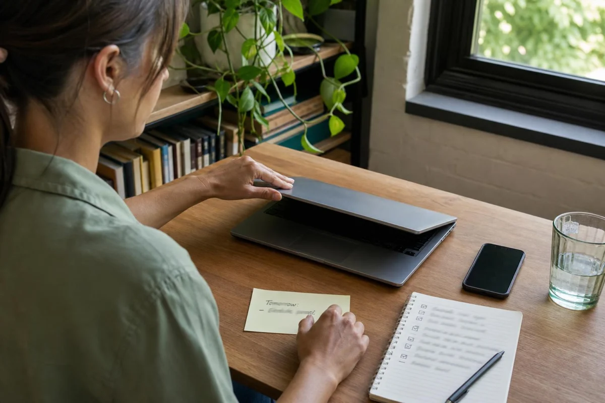 How to End the Workday Without Taking It Into the Evening